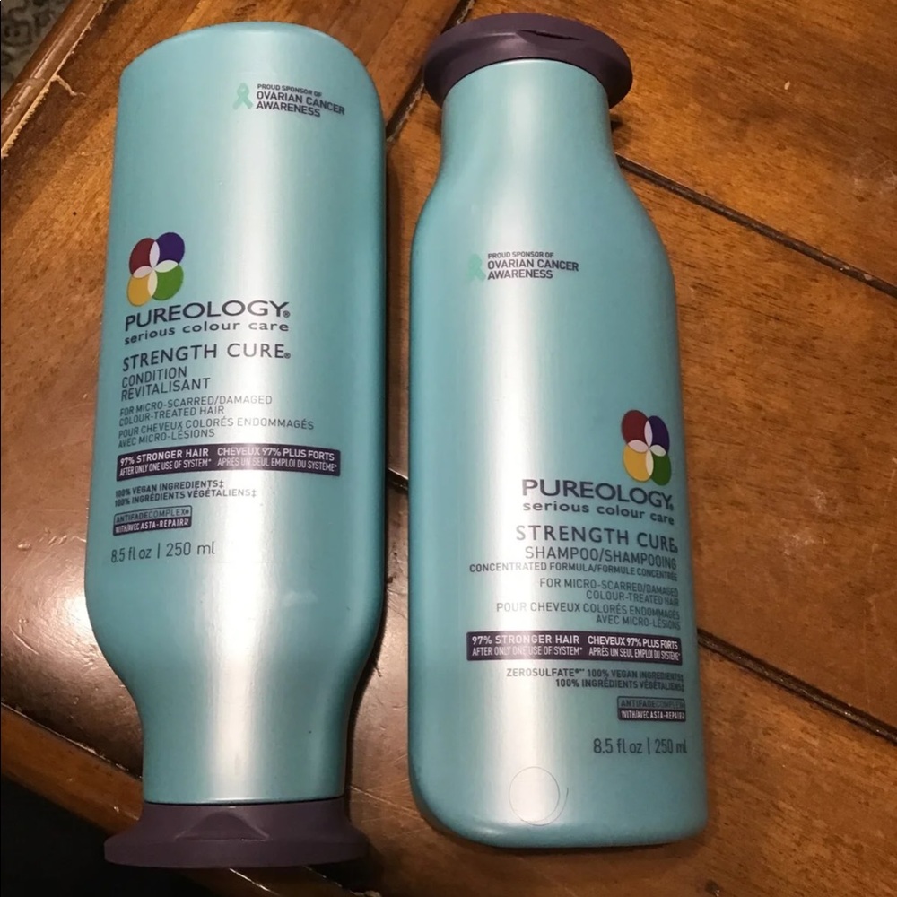 Pureology strength cure shampoo and cond set